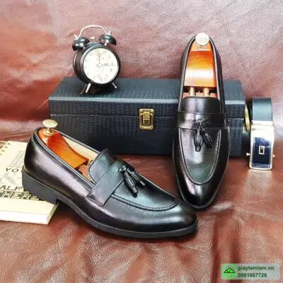 giày chuông nam tassel loafer