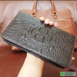 bóp nam cầm tay da bò dập vân