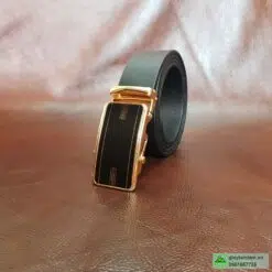 thắt lưng nam da bò mặt khóa lăn