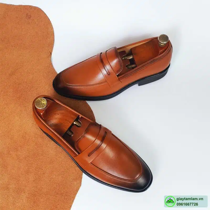 penny loafer nam da bò