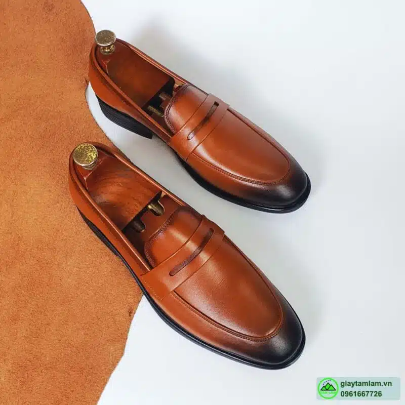 penny loafer nam da bò TL127N